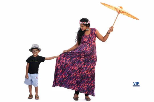 Maternity photoshoot gowns india